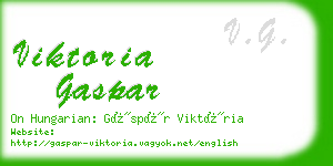 viktoria gaspar business card